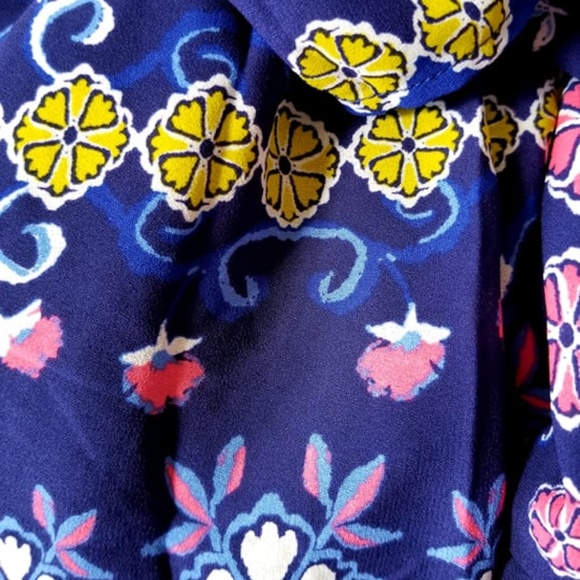 NEW * BOHO Cold Shoulder DRESS o' True Blue Joy - Picture 3 of 8